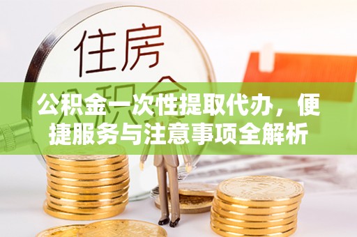 泰武公积金一次性提取代办，便捷服务与注意事项全解析