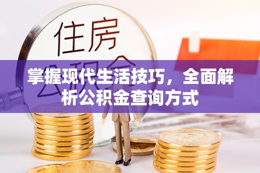 泰武掌握现代生活技巧，全面解析公积金查询方式