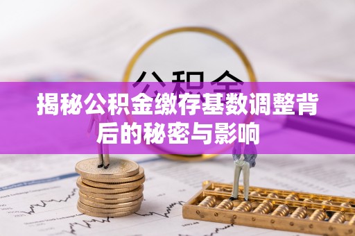 泰武揭秘公积金缴存基数调整背后的秘密与影响