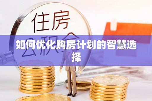 泰武如何优化购房计划的智慧选择