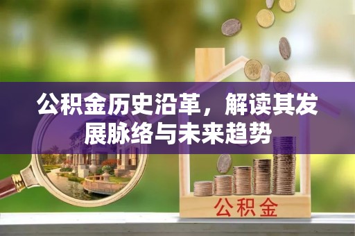 泰武公积金历史沿革，解读其发展脉络与未来趋势