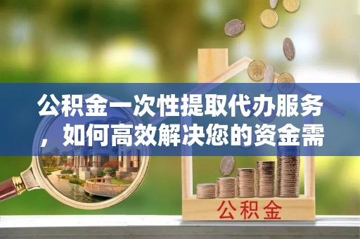 泰武公积金一次性提取代办服务，如何高效解决您的资金需求