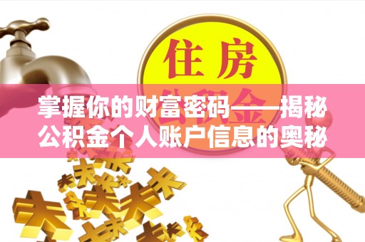 泰武掌握你的财富密码——揭秘公积金个人账户信息的奥秘