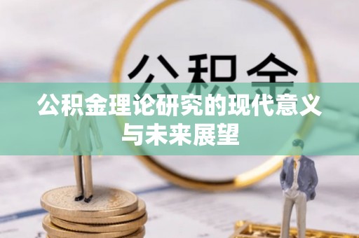 泰武公积金理论研究的现代意义与未来展望