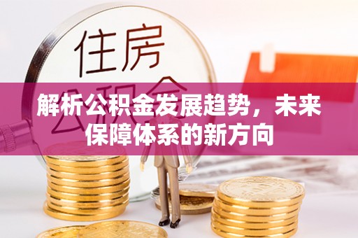 泰武解析公积金发展趋势，未来保障体系的新方向