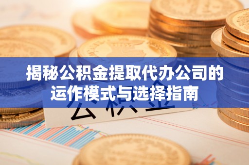 泰武揭秘公积金提取代办公司的运作模式与选择指南