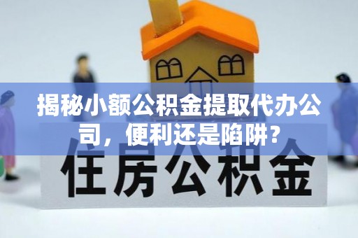 泰武揭秘小额公积金提取代办公司，便利还是陷阱？
