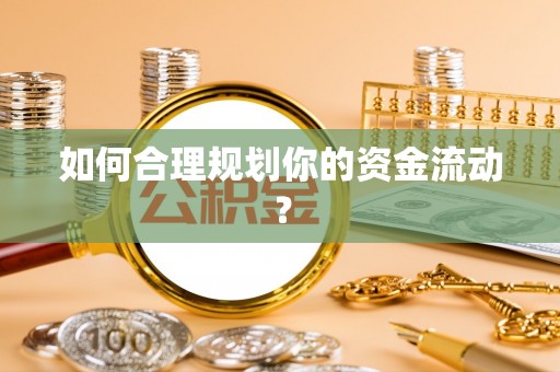 泰武如何合理规划你的资金流动？
