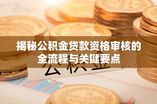 泰武揭秘公积金贷款资格审核的全流程与关键要点