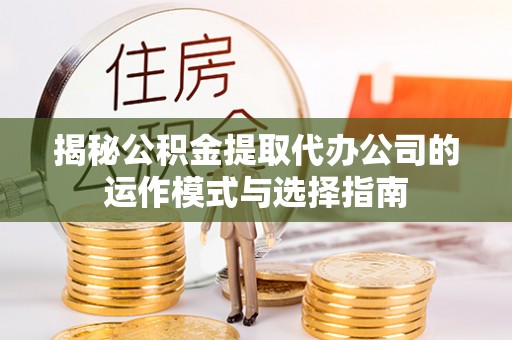 泰武揭秘公积金提取代办公司的运作模式与选择指南