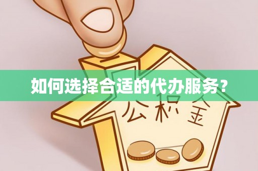 泰武如何选择合适的代办服务？