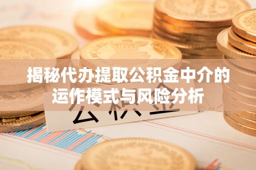 泰武揭秘代办提取公积金中介的运作模式与风险分析