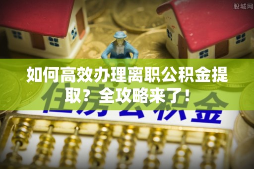 泰武如何高效办理离职公积金提取？全攻略来了！