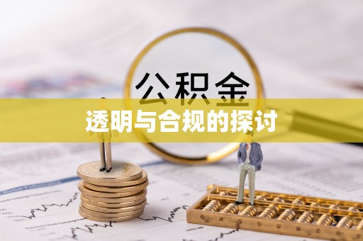 泰武透明与合规的探讨