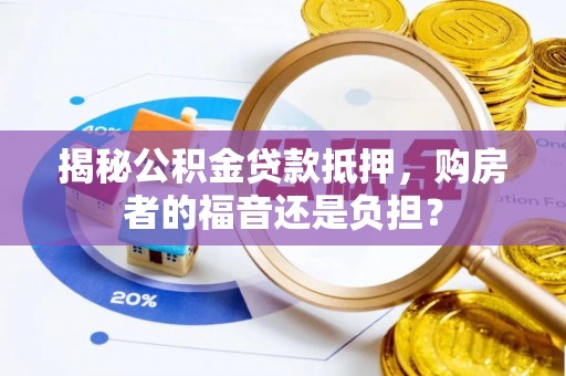 泰武揭秘公积金贷款抵押，购房者的福音还是负担？