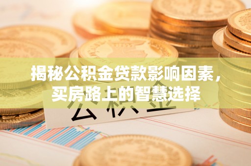 泰武揭秘公积金贷款影响因素，买房路上的智慧选择