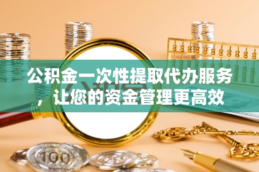 泰武公积金一次性提取代办服务，让您的资金管理更高效