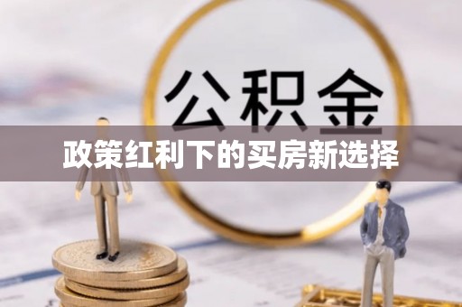 泰武政策红利下的买房新选择