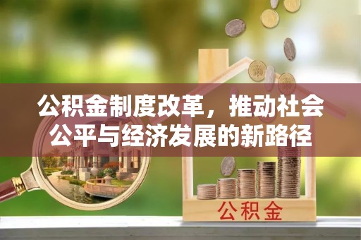 泰武公积金制度改革，推动社会公平与经济发展的新路径