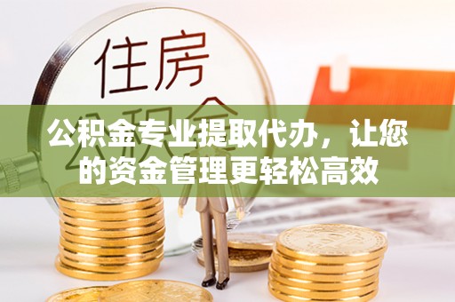 泰武公积金专业提取代办，让您的资金管理更轻松高效