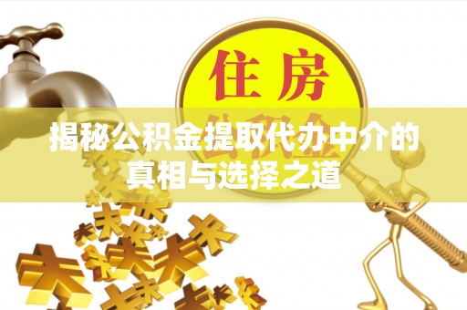 泰武揭秘公积金提取代办中介的真相与选择之道