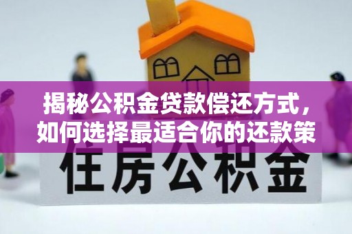 泰武揭秘公积金贷款偿还方式，如何选择最适合你的还款策略