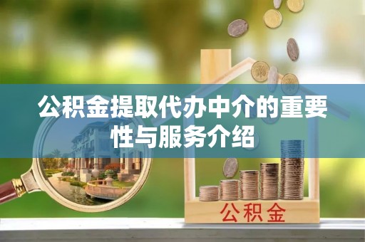 泰武公积金提取代办中介的重要性与服务介绍