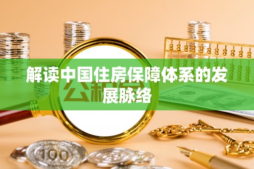泰武解读中国住房保障体系的发展脉络