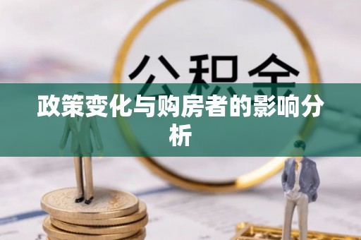泰武政策变化与购房者的影响分析